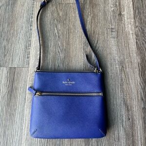 Kate Spade Kelly Blue Small Crossbody Bag Purse